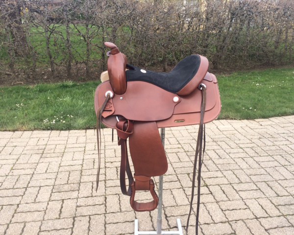 Selle Simco Trail 15 Noire – Sellerie Cuir, Usage Trail/randonnée, Bonne Occasion